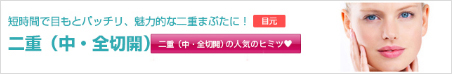 二重整形の種類と特徴、小切開・部分切開
